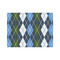 Blue Argyle Tissue Paper - Lightweight - Medium - Front