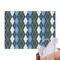 Blue Argyle Tissue Paper Sheets - Main