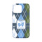 Blue Argyle iPhone 13 Mini Case - Back