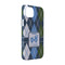 Blue Argyle iPhone 14 Pro Case - Angle