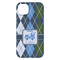 Blue Argyle iPhone 14 Pro Max Case - Back