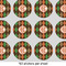 Brown Argyle 1" Multipurpose Round Labels - Sheet