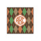 Brown Argyle 12x12 Wood Print - Front View