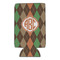 Brown Argyle 16oz Can Sleeve - Set of 4 - FRONT