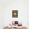 Brown Argyle 16x20 - Matte Poster - On the Wall