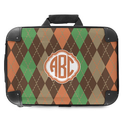 Brown Argyle Hard Shell Briefcase - 18" (Personalized)
