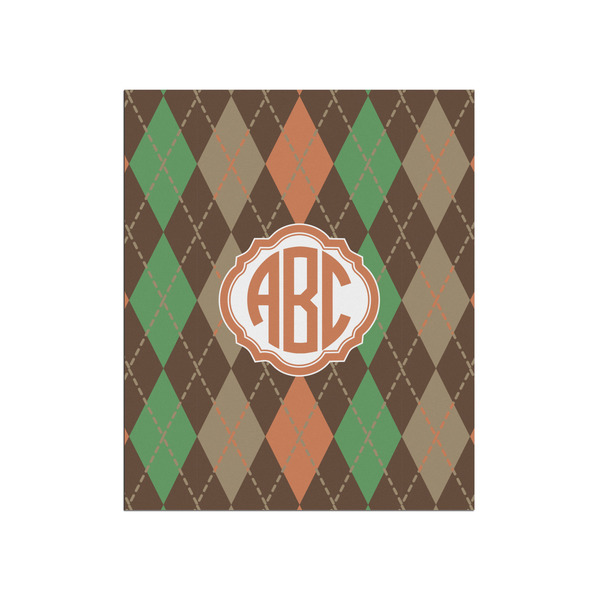 Custom Brown Argyle Poster - Matte - 20x24 (Personalized)