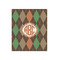 Brown Argyle 20x24 - Matte Poster - Front View