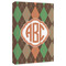 Brown Argyle 20x30 - Canvas Print - Angled View