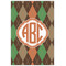 Brown Argyle 20x30 - Canvas Print - Front View