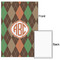 Brown Argyle 24x36 - Matte Poster - Front & Back