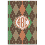 Brown Argyle Poster - Matte - 24x36 (Personalized)