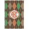 Brown Argyle 24x36 - Matte Poster - Front View