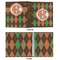 Brown Argyle 3 Ring Binders - Full Wrap - 1" - APPROVAL