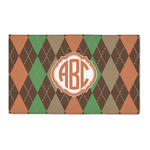 Brown Argyle 3' x 5' Indoor Area Rug (Personalized)