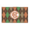 Brown Argyle 3'x5' Patio Rug - Front/Main