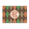 Brown Argyle 4'x6' Patio Rug - Front/Main