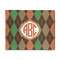 Brown Argyle 8'x10' Patio Rug - Front/Main