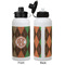 Brown Argyle Aluminum Water Bottle - White APPROVAL