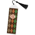 Brown Argyle Book Mark w/Tassel (Personalized)