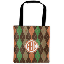 Brown Argyle Auto Back Seat Organizer Bag (Personalized)