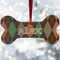 Brown Argyle Ceramic Dog Ornaments - Parent