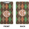 Brown Argyle Clipboard (Legal) (Front + Back)