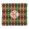 Brown Argyle Comforter - King - Front