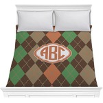 Brown Argyle Comforter - Full / Queen (Personalized)