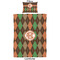 Brown Argyle Comforter Set - Twin - Approval