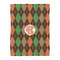 Brown Argyle Comforter - Twin - Front