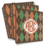 Brown Argyle 3 Ring Binder - Full Wrap (Personalized)