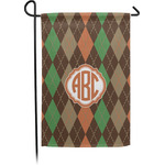 Brown Argyle Garden Flag (Personalized)