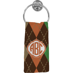 Brown Argyle Hand Towel - Full Print (Personalized)