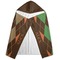 Brown Argyle Hooded Towel - Folded