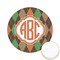 Brown Argyle Icing Circle - Small - Front
