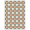 Brown Argyle Icing Circle - XSmall - Set of 35