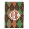 Brown Argyle Jewelry Gift Bag - Matte - Front