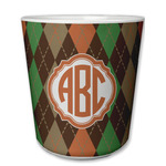 Brown Argyle Plastic Tumbler 6oz (Personalized)