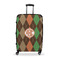 Brown Argyle Large Travel Bag - With Handle