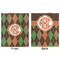 Brown Argyle Minky Blanket - 50"x60" - Double Sided - Front & Back