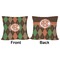 Brown Argyle Outdoor Pillow - 18x18