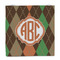 Brown Argyle Party Favor Gift Bag - Matte - Front