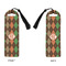 Brown Argyle Plastic Bookmarks - Approval