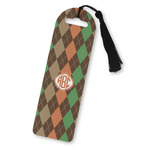 Brown Argyle Plastic Bookmark (Personalized)