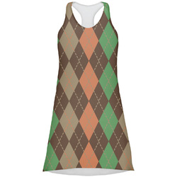 Brown Argyle Racerback Dress - Medium