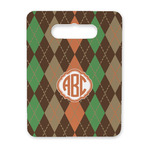 Brown Argyle Rectangular Trivet with Handle (Personalized)