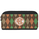 Brown Argyle Shoe Bag (Personalized)