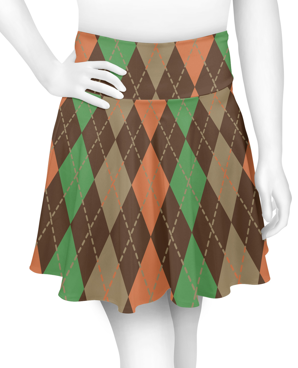 brown skater skirt