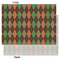 Brown Argyle Tissue Paper - Lightweight - Large - Front & Back